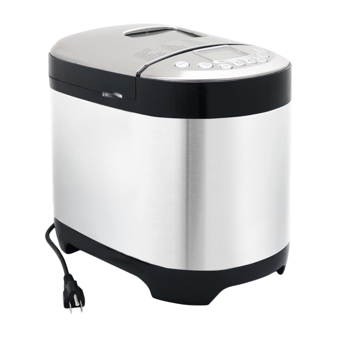 29-in-1 Automatic Bread Maker with Custom Menus and LCD Display