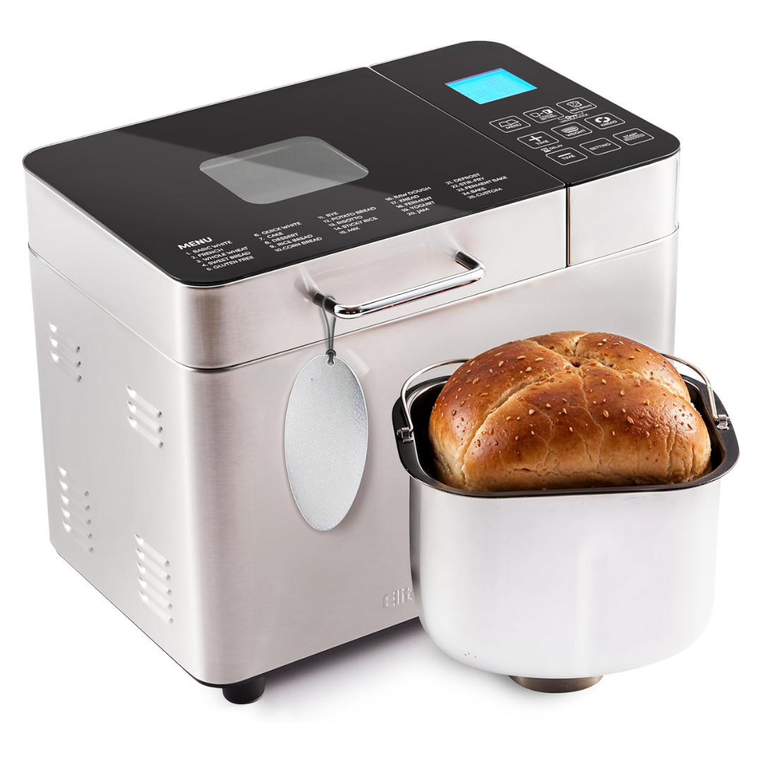 Bread Maker Machine with 24 Programs and 2 Pound Loaf Capacity