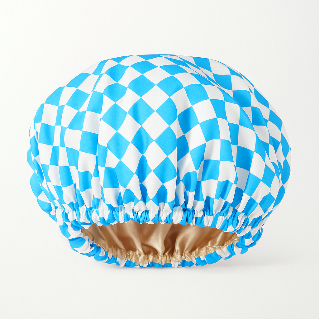 Bathroom Accessory Fashion Double-layer Shower Cap