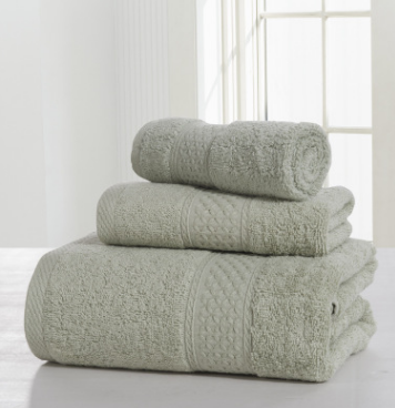 Cotton Soft Double-Sided Thickening Towel Set – 3 Sizes