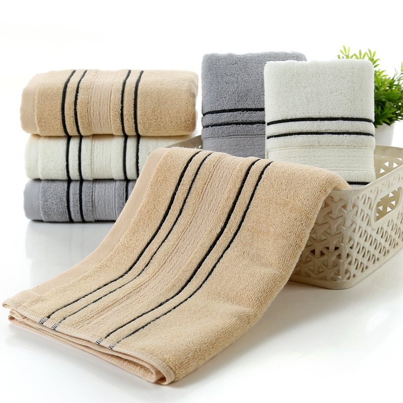 Cotton yarn bath towel set for home and spa use