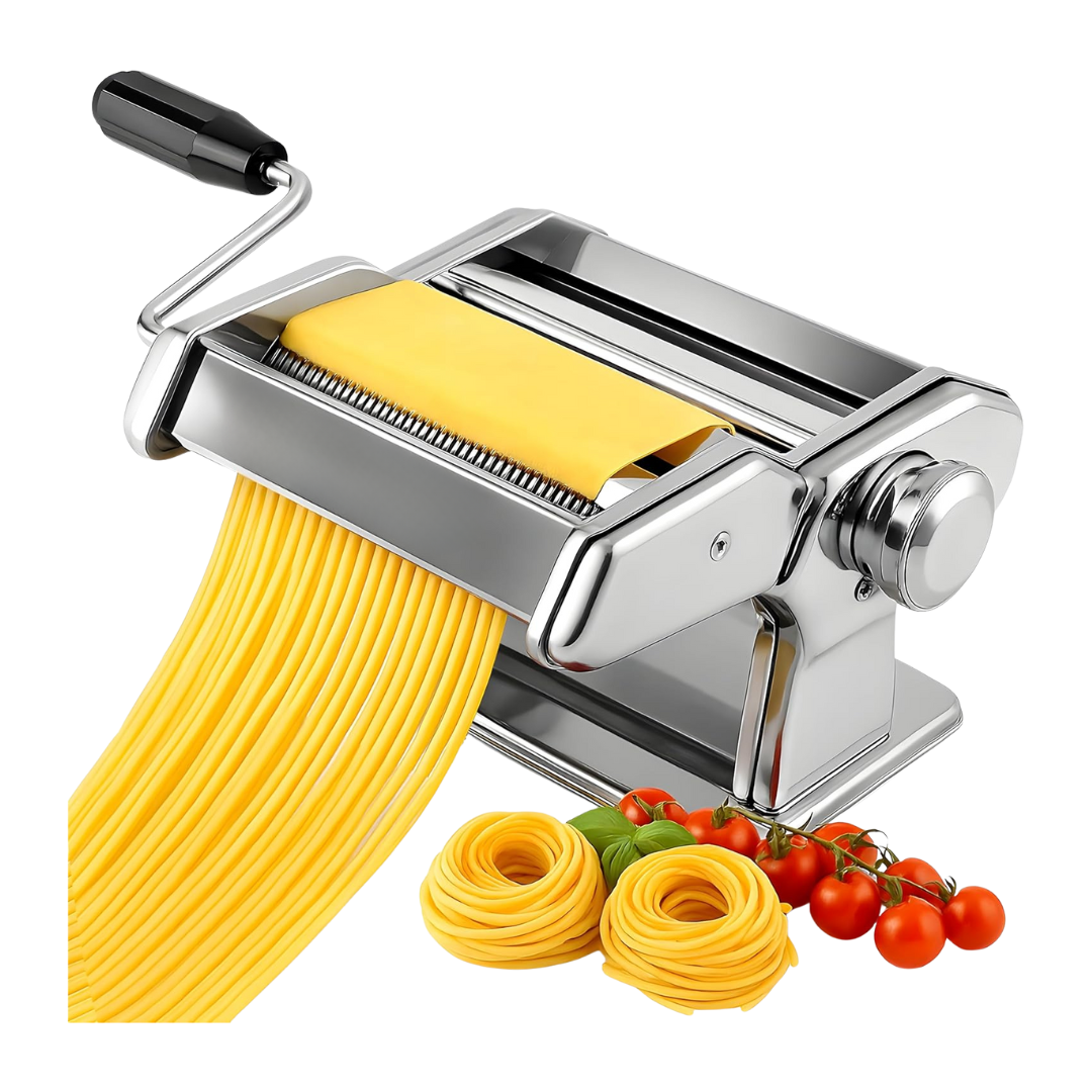 Manual Pasta Maker Stainless Steel with 7 Thickness Settings