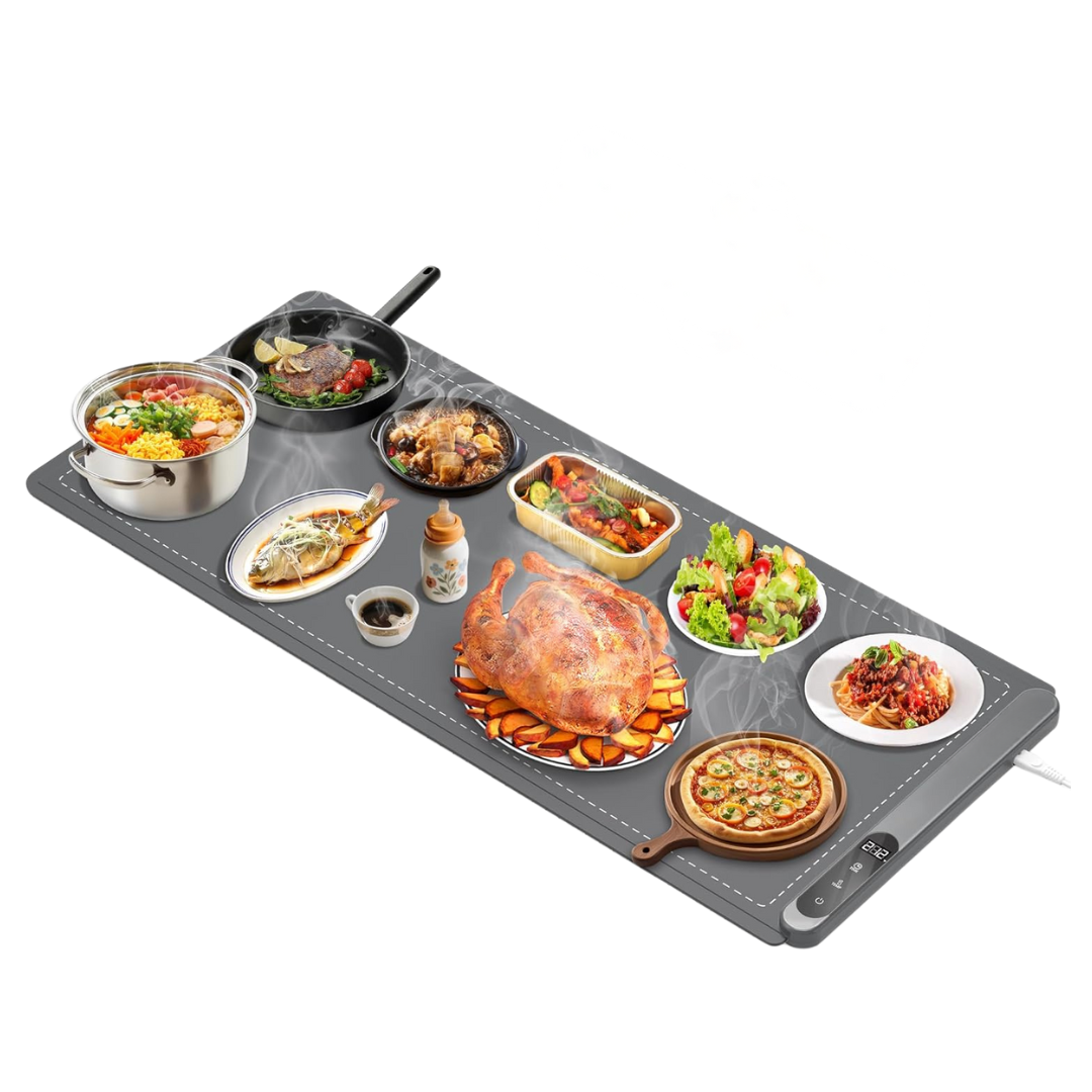 Graphene Food Warming Mat 36x16 Inch with Adjustable Temperature