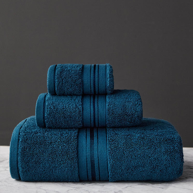 Pure Cotton Bath Towel Set with Multi-Size Use Options