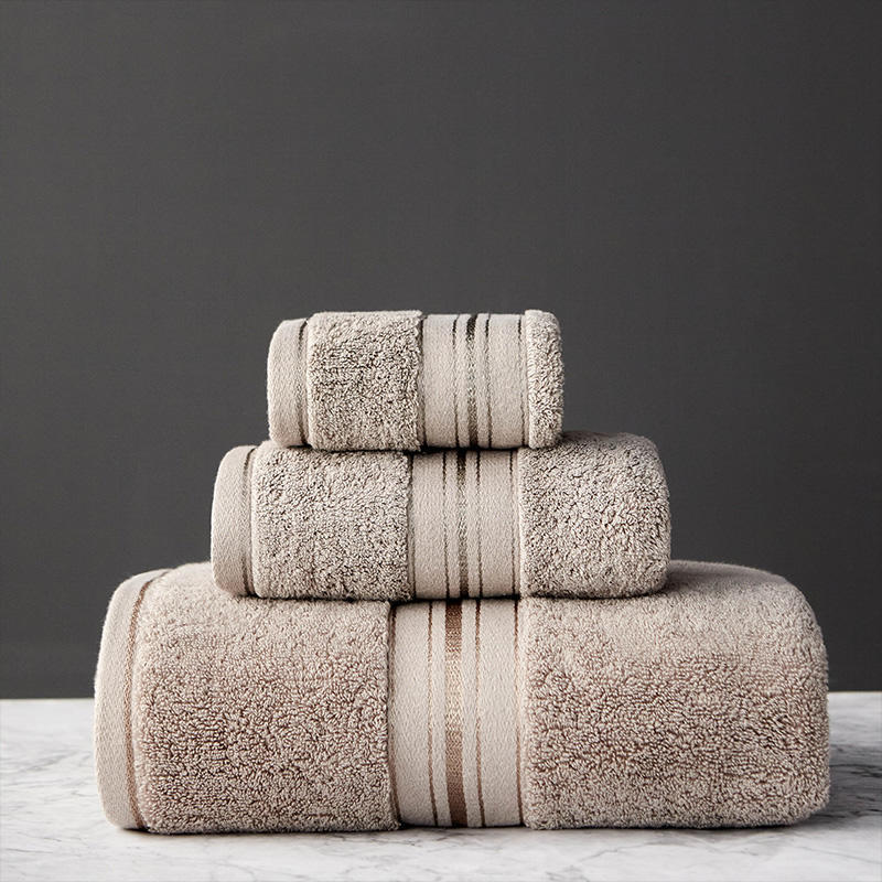 Pure Cotton Bath Towel Set with Multi-Size Use Options