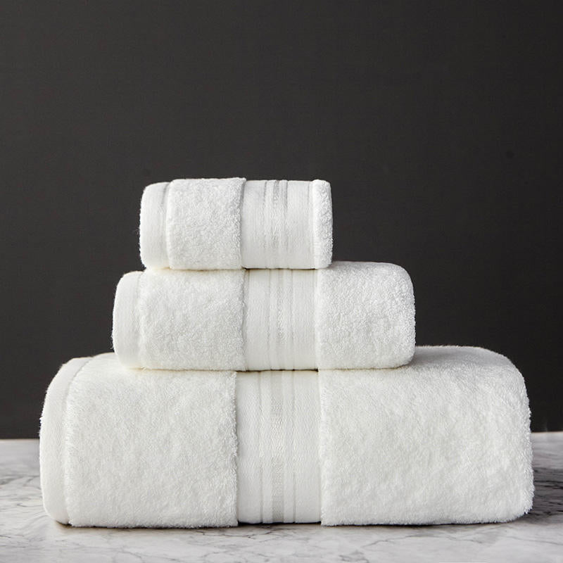 Pure Cotton Bath Towel Set with Multi-Size Use Options