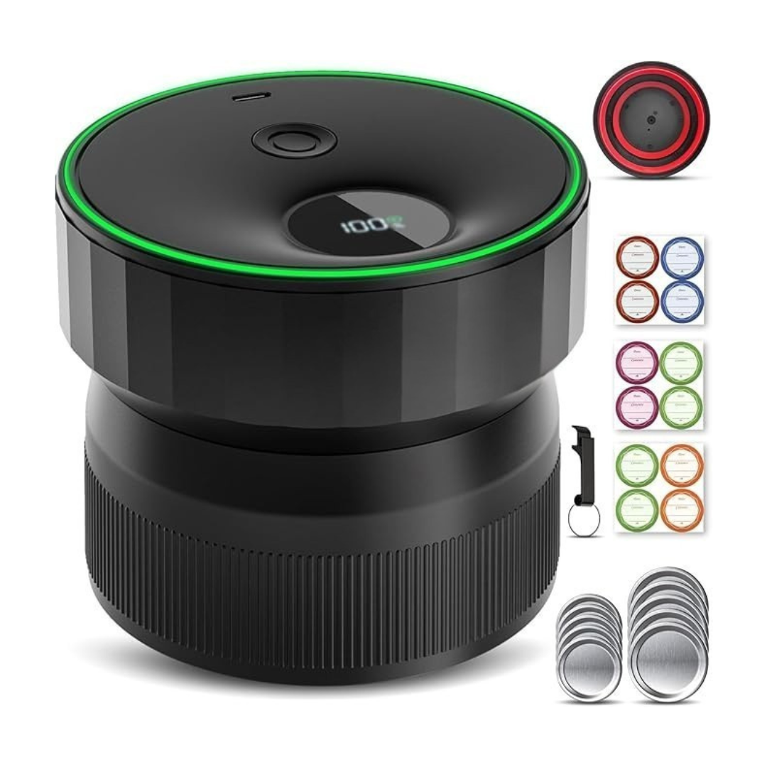 2025 Electric Mason Jar Vacuum Sealer for Regular and Wide Mouth Jars