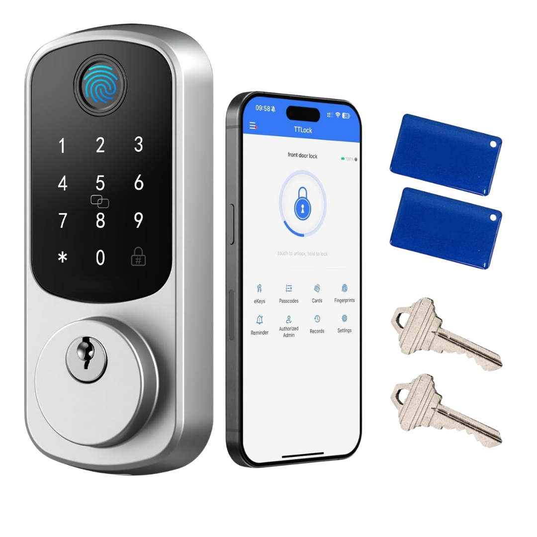 Smart Door Lock B200 Keyless Deadbolt with Fingerprint & App Control
