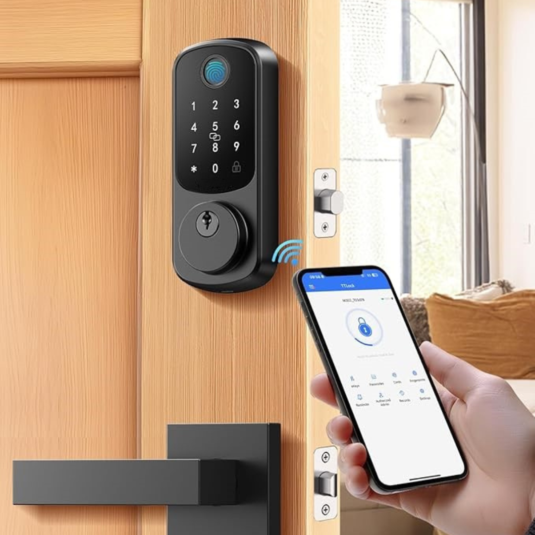 Smart Door Lock B200 Keyless Deadbolt with Fingerprint & App Control