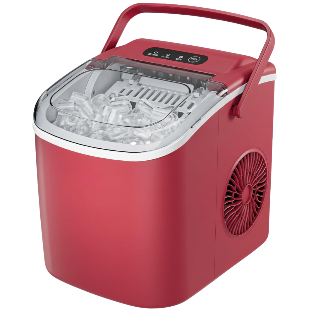 Countertop Ice Maker 26lbs per day, Portable with Handle & Auto Clean